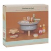 Houten barbecue set 